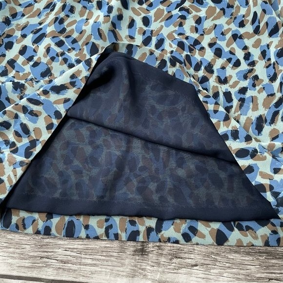 Macys Matthew Williamson for Impulse Sleeveless Mini Dress Spotted 6 Blue Taupe - Picture 7 of 12